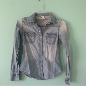 Denim Button-Up
